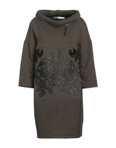 Brancus Short Dresses In Green