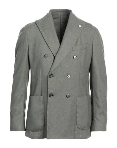 Brand Man Blazer Sage Green Size 44 Virgin Wool, Polyester, Cashmere