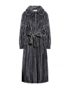 Brand Unique Woman Coat Slate Blue Size 2 Polyester
