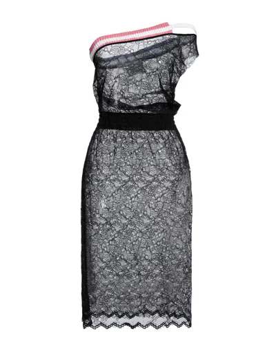 Brand Unique Midi Dresses In Black