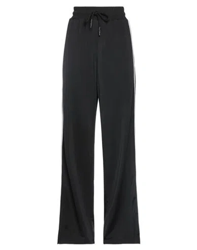 Brand Unique Woman Pants Black Size 1 Polyester, Cotton, Elastane
