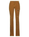 Brand Unique Woman Pants Camel Size 1 Cotton, Elastane In Beige