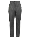 Brand Unique Woman Pants Grey Size 2 Viscose, Polyester, Recycled Polyester, Elastane In Gray