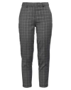 Brand Unique Woman Pants Lead Size 3 Polyester, Viscose, Elastane In Grey
