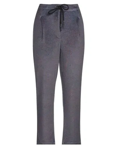 Brand Unique Woman Pants Slate Blue Size 3 Polyester, Elastane