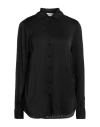 Brand Unique Woman Shirt Black Size 2 Viscose In Black