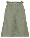 Brand Unique Woman Shorts & Bermuda Shorts Military Green Size 1 Cotton