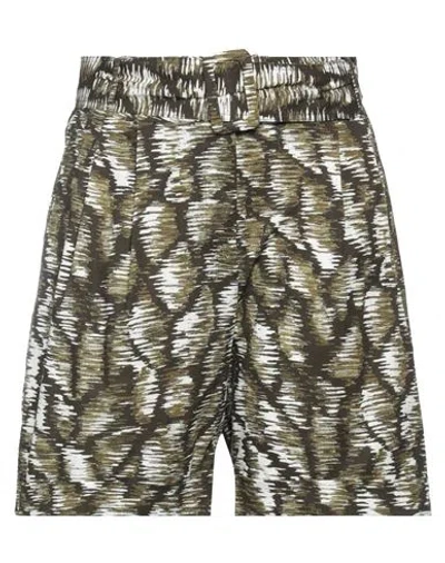 Brand Unique Woman Shorts & Bermuda Shorts Military Green Size 3 Cotton