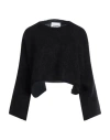 Brand Unique Woman Sweater Black Size 0 Mohair Wool, Polyamide, Elastane In Black