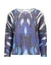 Brand Unique Woman Sweater Purple Size 1 Polyester, Polyamide, Mohair Wool, Wool In Purple