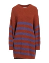 Brand Unique Woman Sweater Rust Size 1 Acrylic, Wool, Viscose, Alpaca Wool In Red