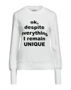 Brand Unique Woman Sweatshirt Off White Size 0 Cotton In Off White