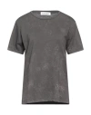 Brand Unique Woman T-shirt Lead Size 4 Cotton In Grey