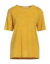 Brand Unique Woman T-shirt Ocher Size 2 Cotton In Yellow