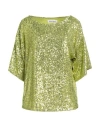 Brand Unique Woman Top Lime Green Size 1 Polyester, Elastane In Green
