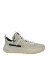Brandblack Man Sneakers Light Grey Size 11 Leather, Textile Fibers In Grey