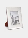 Brandimarte Onda Sterling Silver Photo Frame  Abask Luxury Gift In  Silver