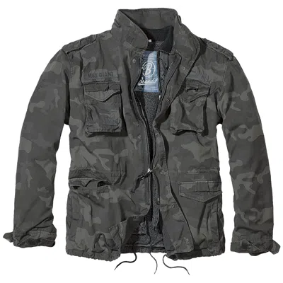 Pre-owned Brandit M65 Giant Field Jacket Mens Army Coat Vintage Warm Liner Parka Dark Camo In Other