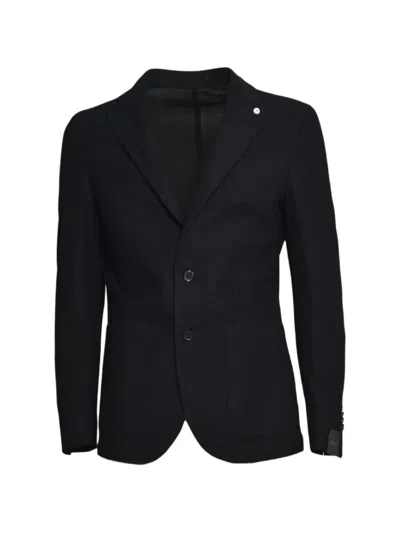 Brando Button Pin Blazer In Black