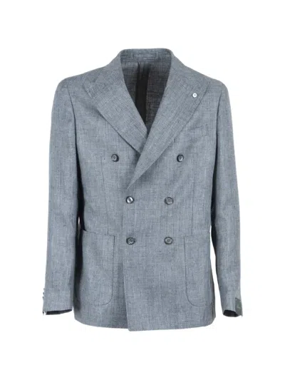 Brando Double-breasted Jacket In Blue