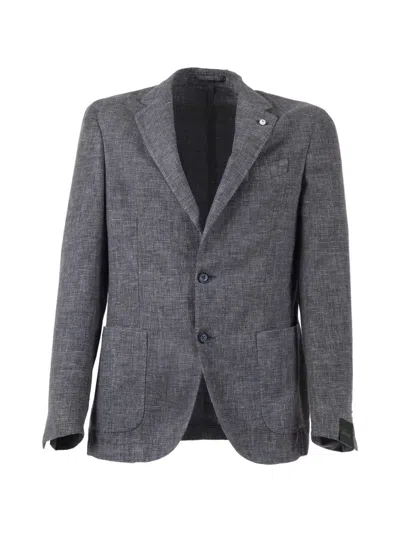 Brando Drop Single-breasted Jacket In Gray