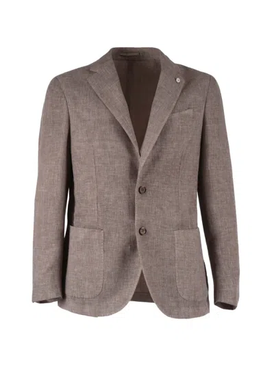 Brando Drop Two-button Blazer In Brown