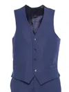 Brando-lubiam Tailored Vest In Blue