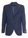 Brando-lubiam Single-breasted Blazer In Blu
