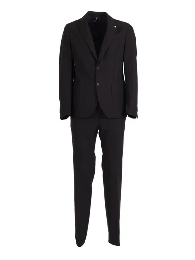 Brando-lubiam Single-breasted Suit In Black