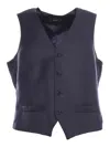 Brando-lubiam Tailored Vest In Blu