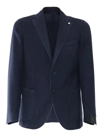 BRANDO-LUBIAM TAILORED VIRGIN WOOL JACKET WITH NOTCHED LAPEL