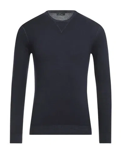 Brando Man Sweater Midnight Blue Size 36 Virgin Wool