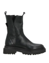 Brando Shoes Woman Ankle Boots Black Size 8 Calfskin