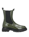 Brando Shoes Woman Ankle Boots Military Green Size 6 Soft Leather