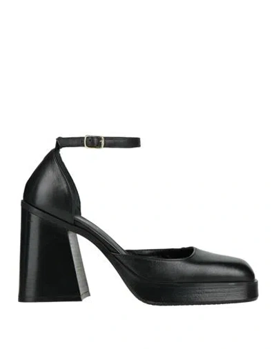 Brando Shoes Woman Pumps Black Size 9 Leather