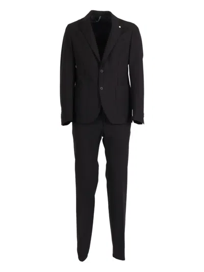 Brando Single-breasted Suit In Black