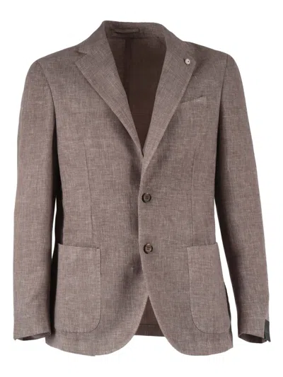 Brando-lubiam Giacca Drop S In Brown
