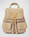Brandon Blackwood Avi Drawstring Linen Backpack In Linen