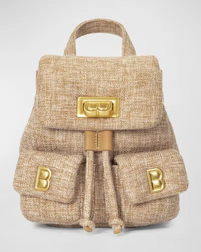 Brandon Blackwood Avi Drawstring Linen Backpack