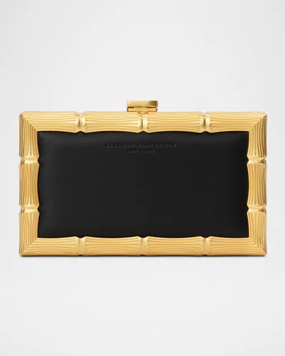 Brandon Blackwood Bamboo Brass & Leather Clutch Bag