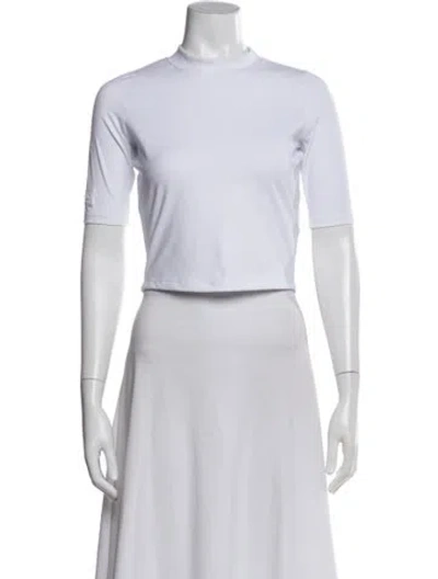 Pre-owned Brandon Blackwood Crew Neck Short Sleeve Top W/ Tags In White