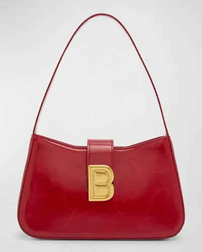 Brandon Blackwood Daphne Zip Leather Shoulder Bag In Red
