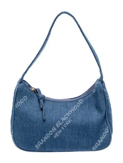 Pre-owned Brandon Blackwood Denim Hobo In Blue