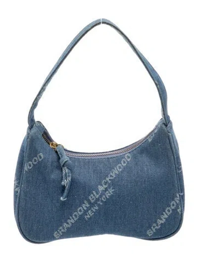 Pre-owned Brandon Blackwood Denim Shoulder Bag In Blue