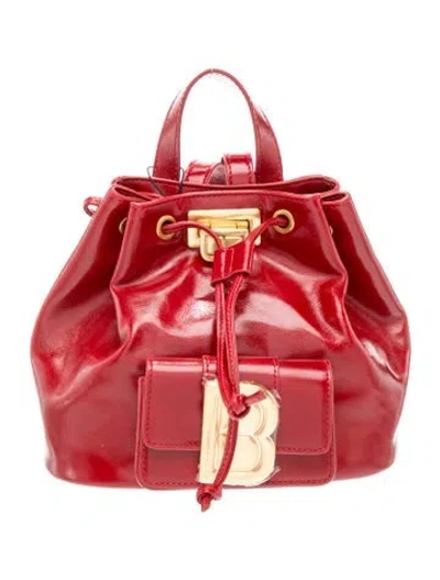 Pre-owned Brandon Blackwood Leather Backpack In Red