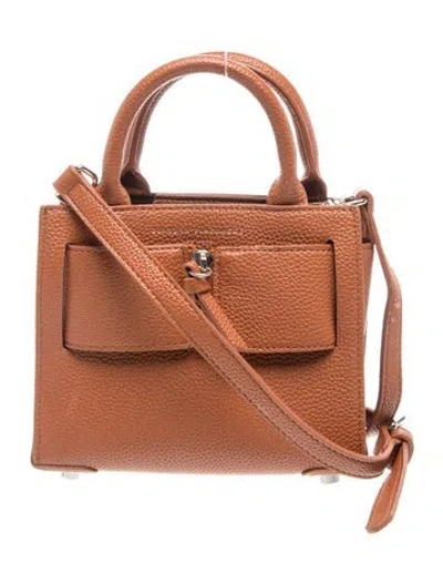 Pre-owned Brandon Blackwood Leather Crossbody Bag In Brown