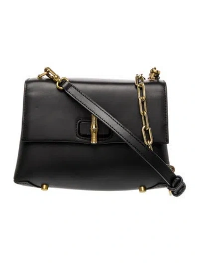 Pre-owned Brandon Blackwood Leather Crossbody Bag In Gray