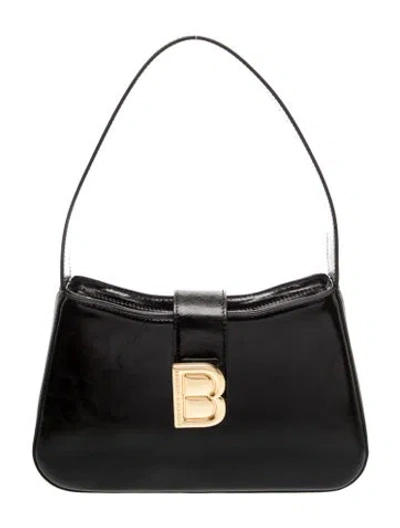 Pre-owned Brandon Blackwood Leather Shoulder Bag In Black
