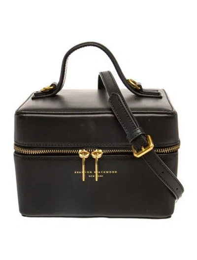 Pre-owned Brandon Blackwood Leather Top Handle Bag In Black