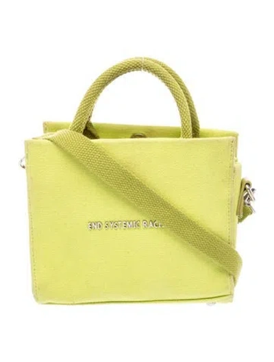 Pre-owned Brandon Blackwood Top Handle Bag In Green